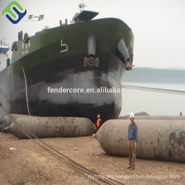 Marine airbag for ship launching